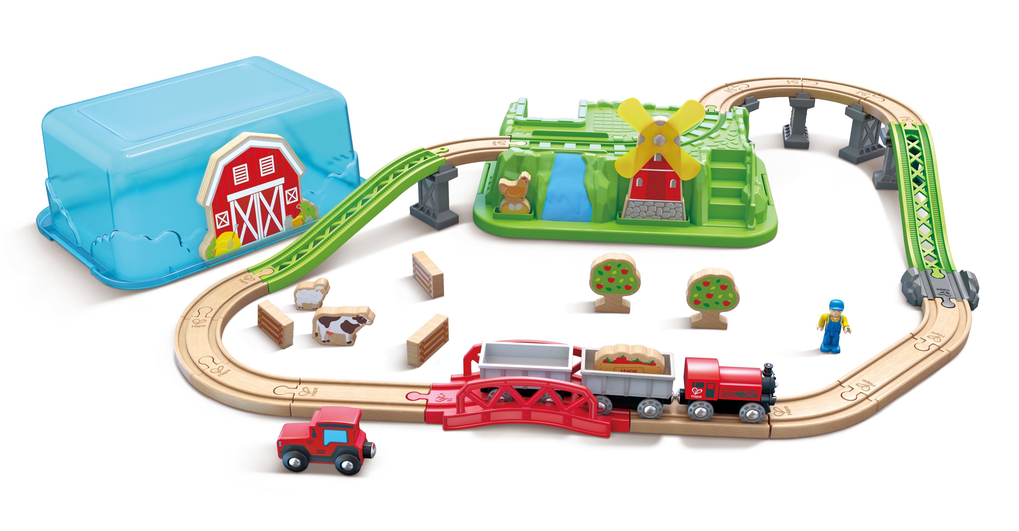 Hape Countryside Train Bucket Set – Hape Toys - Main Image
