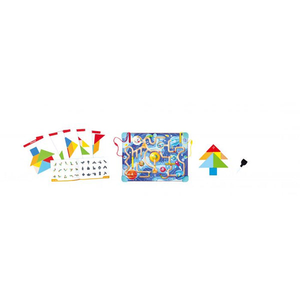 Hape 2 in 1 Space Maze & Tangram Board