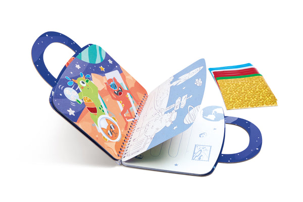 Hape Foil Art Travel Kit Space