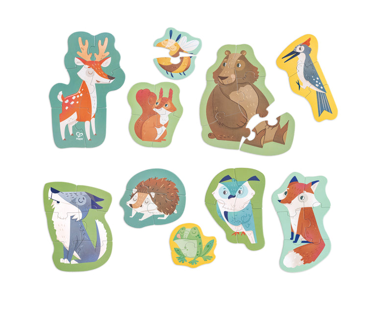 Hape Forest Animal Level Up Puzzle