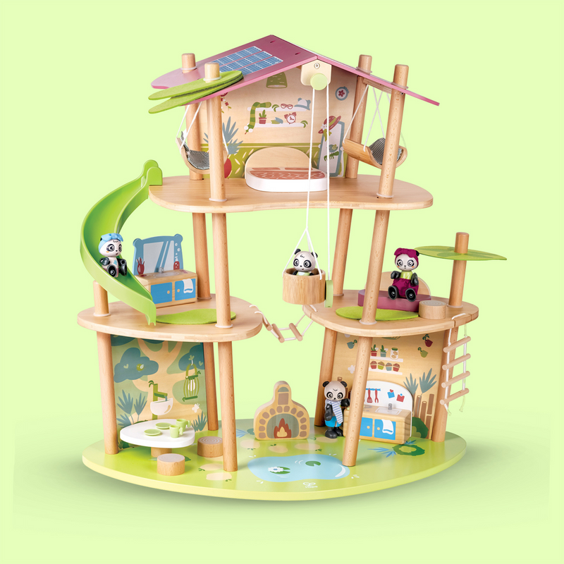 Hape Green Planet Explorers Pandas™ Bamboo House