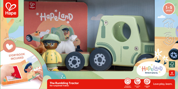 Hape Land The Rumbling Tractor