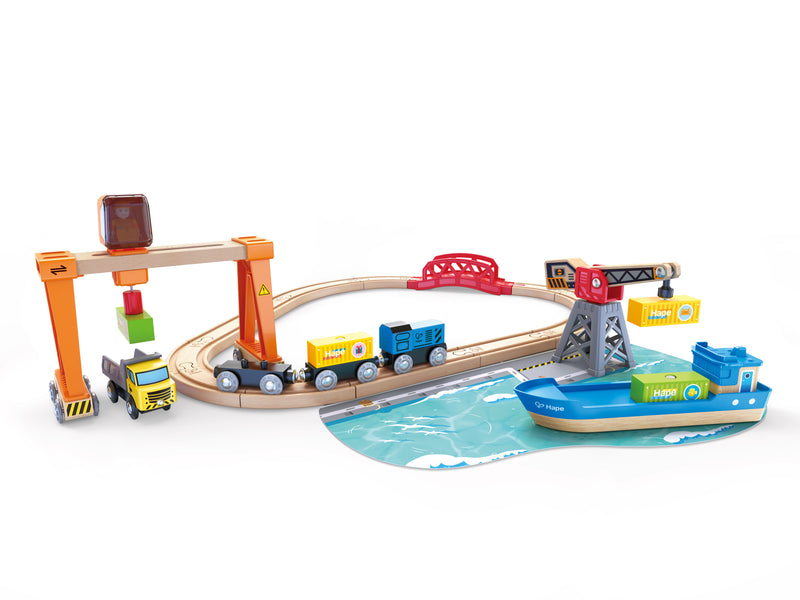 Hape Lift and Load Harbor Set