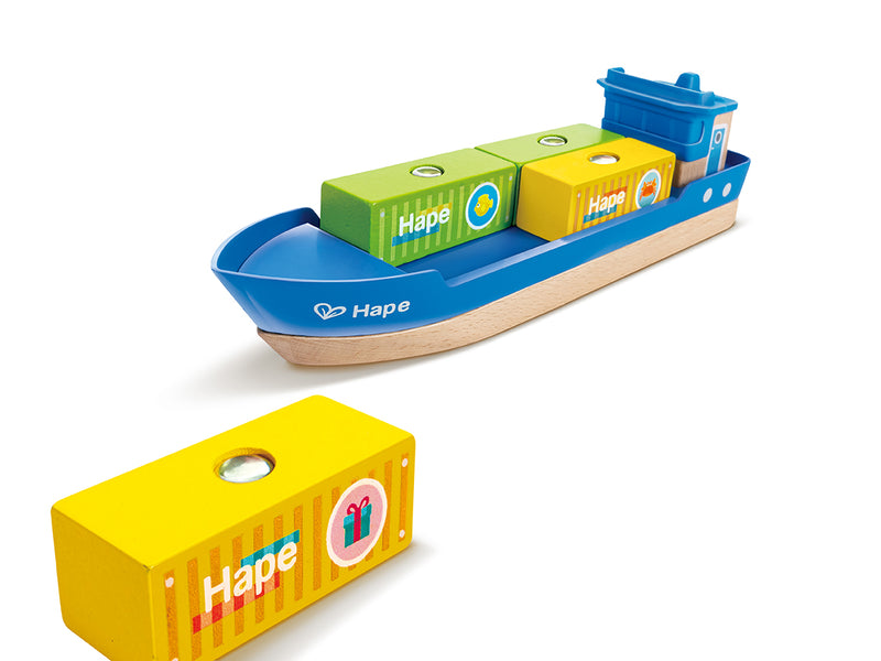 Hape Sea and Rail Cargo Transportation Set