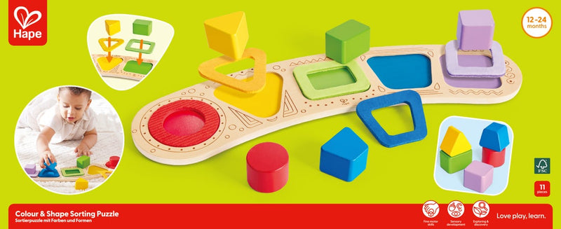 Hape Colour & Shape Shorting Puzzle