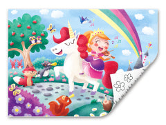 Hape Double Sided Colour Puzzle 24pc Unicorn & Friends