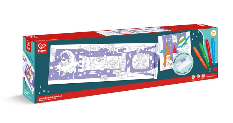 Hape Drawing Paper Roll Fantasy Castle Vertical