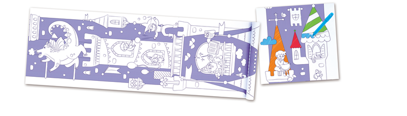 Hape Drawing Paper Roll Fantasy Castle Vertical