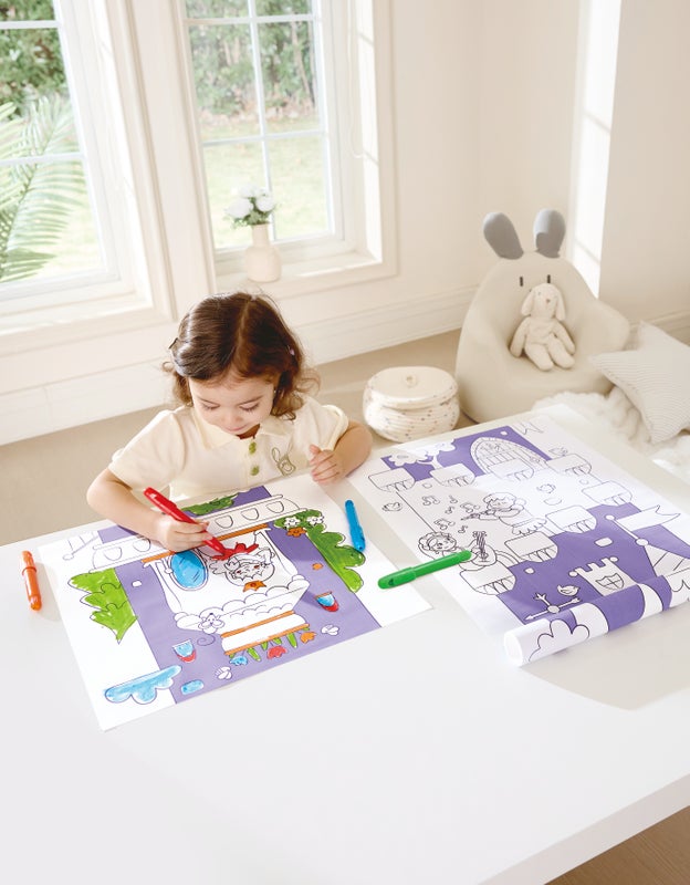 Hape Drawing Paper Roll Fantasy Castle Vertical