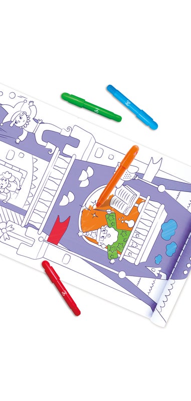 Hape Drawing Paper Roll Fantasy Castle Vertical
