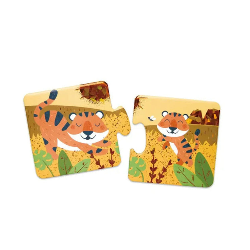 Hape Duo Logic Puzzle Animals Mum & Baby