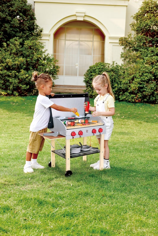 Hape Gourmet Grill with food
