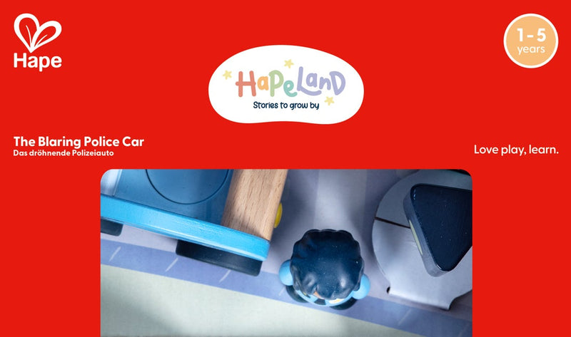 Hape Land The Blaring Police Car