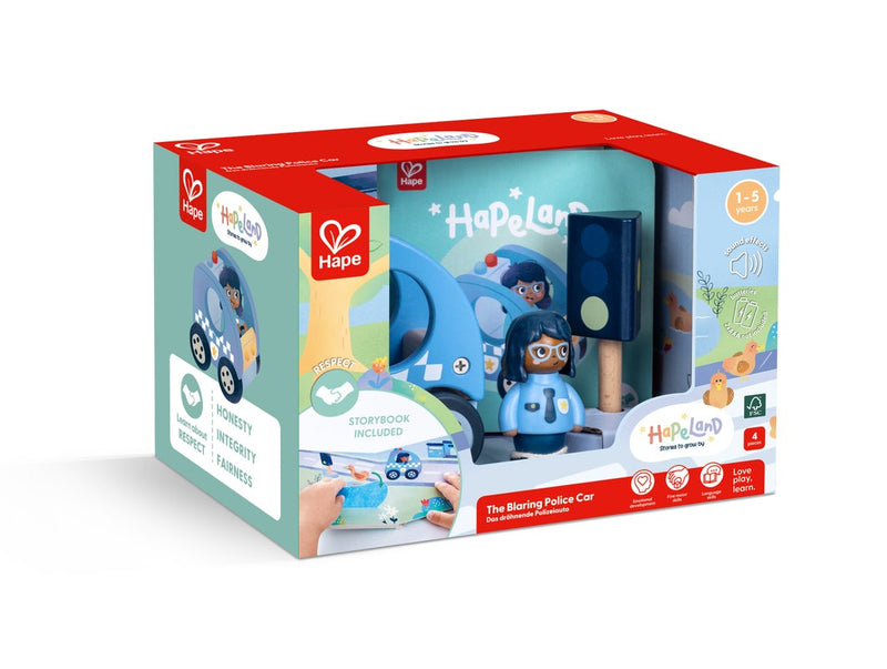 Hape Land The Blaring Police Car