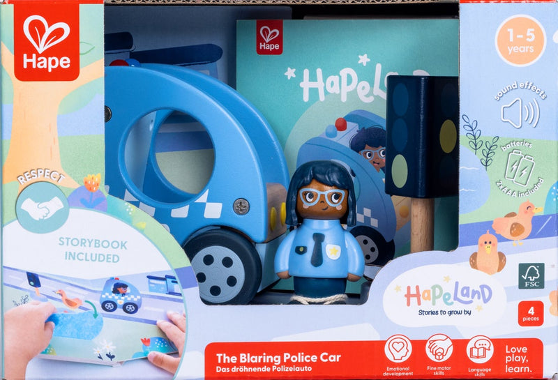 Hape Land The Blaring Police Car