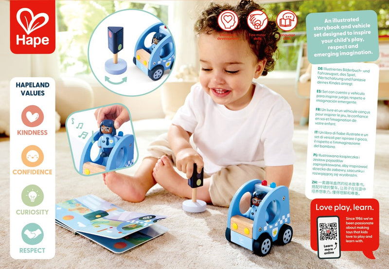 Hape Land The Blaring Police Car