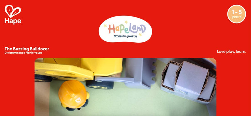 Hape Land The Buzzing Bulldozer
