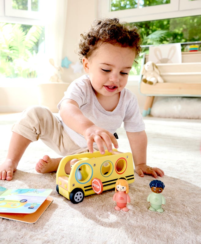 Hape Land The Lively School Bus