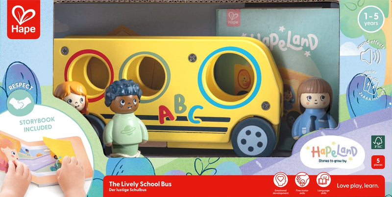 Hape Land The Lively School Bus