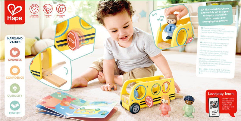 Hape Land The Lively School Bus
