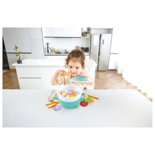 Hape Little Chef Cooking & Steam Playset Plus