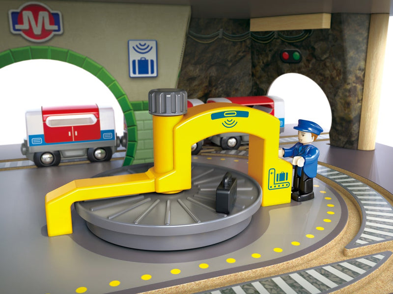 Hape Multi-Level Railway City Set