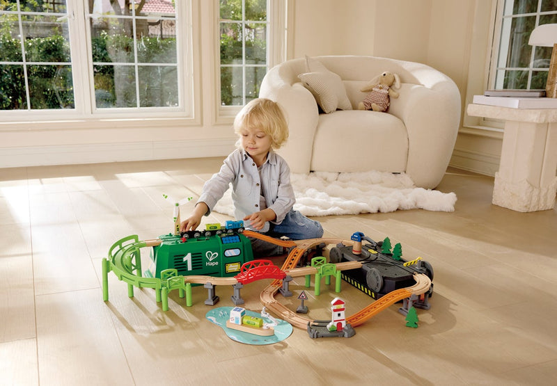 Hape Train Bucket Set