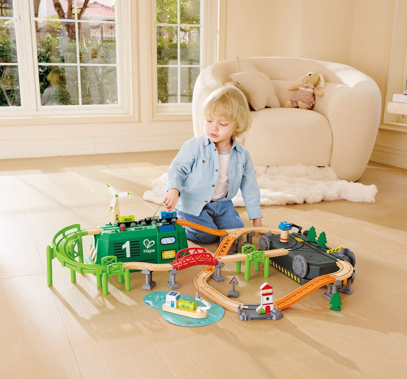 Hape Train Bucket Set