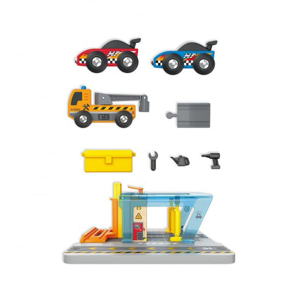 Hape Vehicles Repair & Wash Station