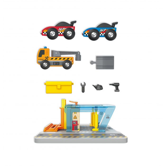 Hape Vehicles Repair & Wash Station