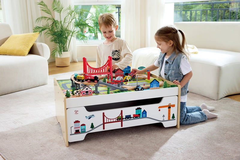 Play Essentials 75pc Railway Storage Table