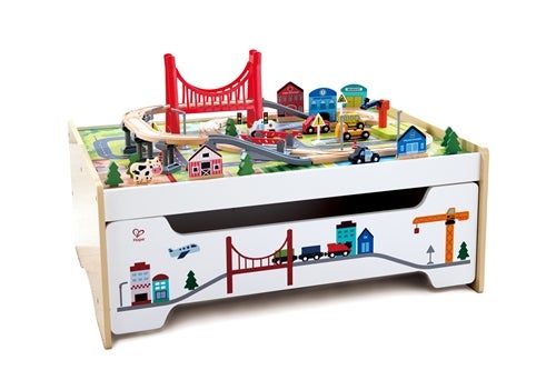 Play Essentials 75pc Railway Storage Table