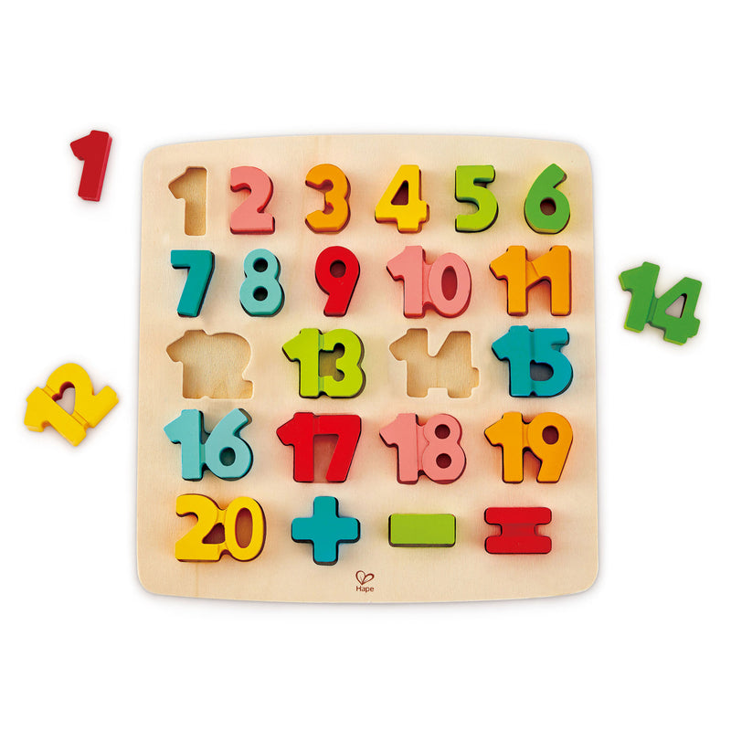 Chunky Number Math Puzzle – Hape Toys - Main Image