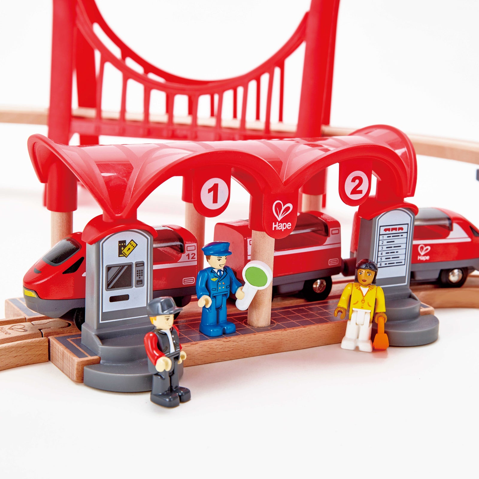 Train Station Hape Toys Train Hape Musical Rainbow Route Railway