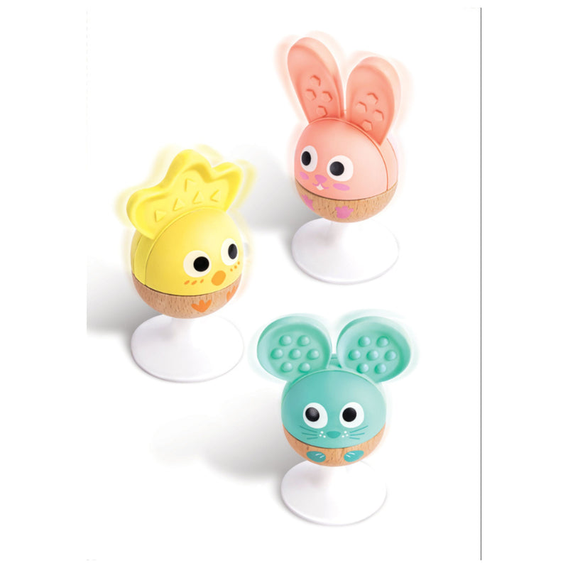 Cheery Critter Rattle Trio