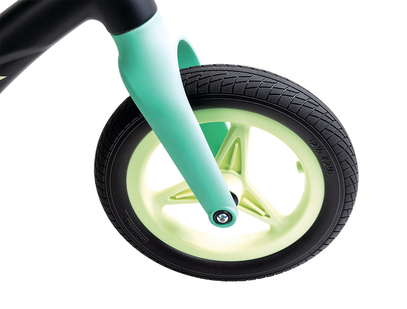 Hape Shock-Absorbing Balance Bike - Green & Black