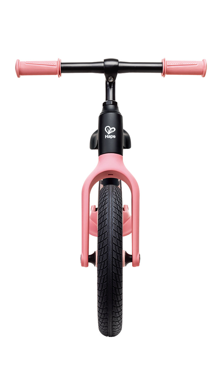 Hape Shock-Absorbing Balance Bike - Pink & Black