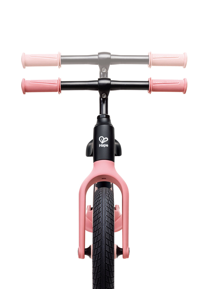 Hape Shock-Absorbing Balance Bike - Pink & Black