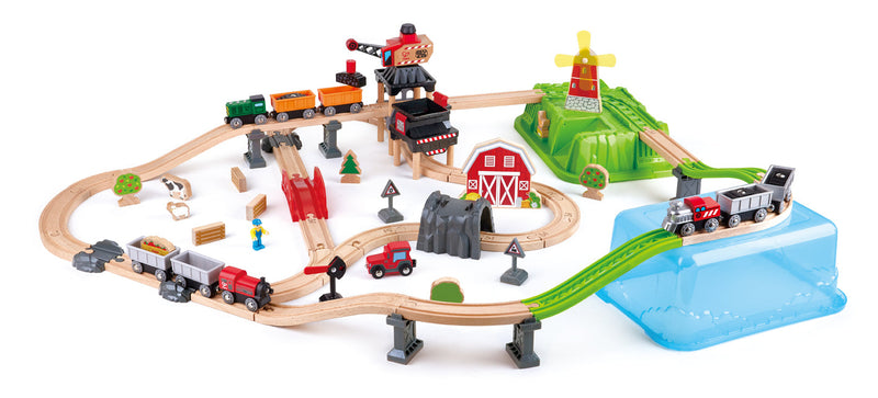 Hape Countryside Train Bucket Set