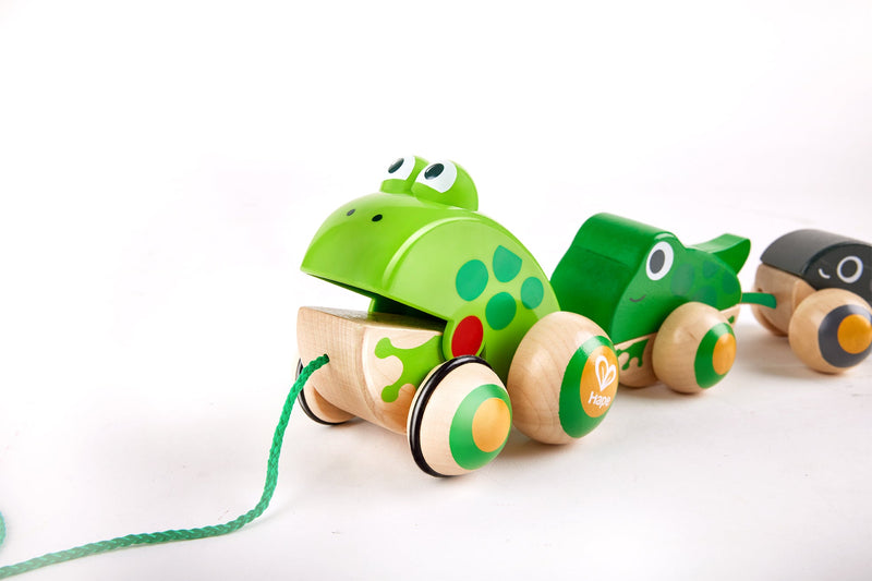 Hape Pull-Along Frog Family The Toy Wagon