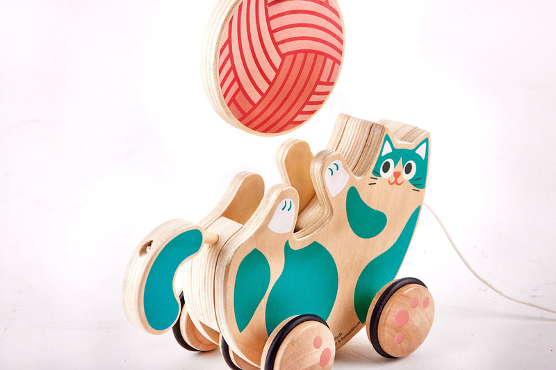Hape Roll & Rattle Kitten The Toy Wagon